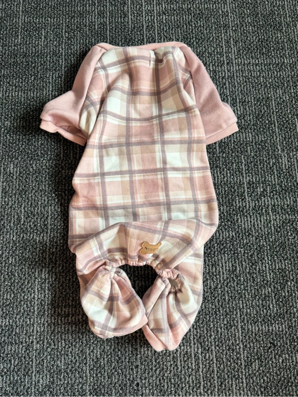 Koolaburra Pet Pajamas UGG Plaid Fleece Dog Small Breed Read Warm Cozy PJs